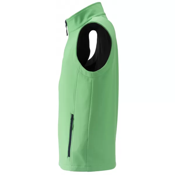  Pánská softshellová vesta JAMES NICHOLSON JN1128 GREEN/NAVY 