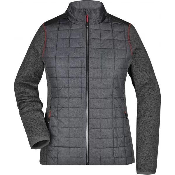  Dámská mikina JAMES NICHOLSON JN741 GREY MELANGE/ANTHRACITE MELANGE 