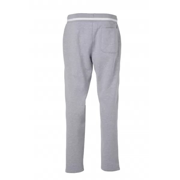  Pánské tepláky JAMES NICHOLSON JN780 GREY HEATHER/WHITE 