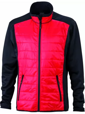 Pánská bunda JAMES NICHOLSON JN593 BLACK/RED/BLACK