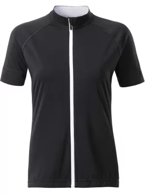 Dámský cyklo dres JAMES NICHOLSON JN515 BLACK/WHITE