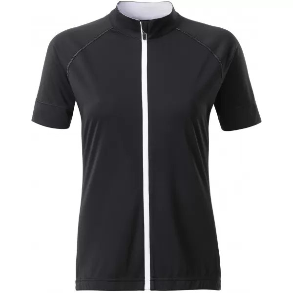  Dámský cyklo dres JAMES NICHOLSON JN515 BLACK/WHITE 