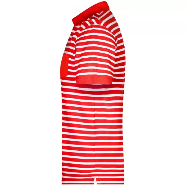  Pánské triko s límečkem JAMES NICHOLSON 8030 RED/WHITE 