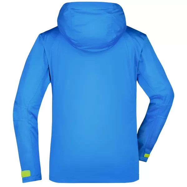  Dámská softshellová bunda JAMES NICHOLSON JN1097 AQUA/ACID YELLOW 