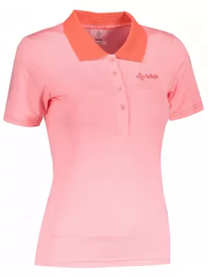 Dámské funkční triko KILPI COLLAR-W PL0113KI SVĚTLE RŮŽOVÁ
