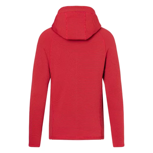  Pánská stretchfleece mikina JAMES NICHOLSON JN786 RED/CARBON 