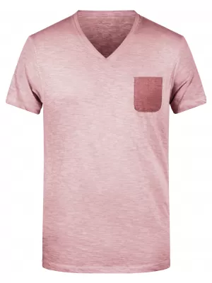 Pánské triko JAMES NICHOLSON 8016 SOFT PINK
