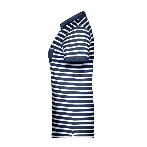  Dámské triko s límečkem JAMES NICHOLSON 8029 NAVY/WHITE 