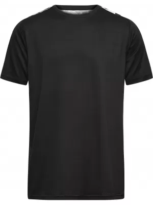 Pánské funkční triko JAMES NICHOLSON JN524 BLACK/BLACK PRINTED
