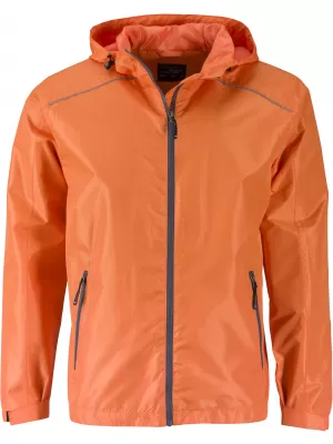 Pánská bunda JAMES NICHOLSON JN1118 ORANGE/CARBON
