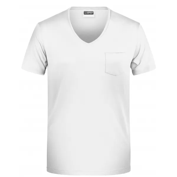 Pánské triko JAMES NICHOLSON 8004 WHITE 