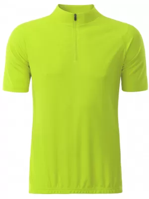 Pánský cyklo dres JAMES NICHOLSON JN512 BRIGHT YELLOW