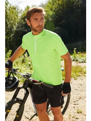Pánský cyklo dres JAMES NICHOLSON JN514 BRIGHT GREEN/WHITE