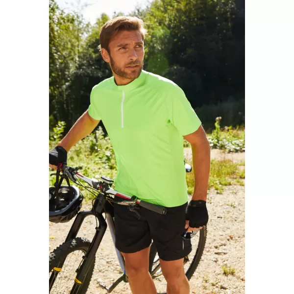  Pánský cyklo dres JAMES NICHOLSON JN514 BRIGHT GREEN/WHITE 