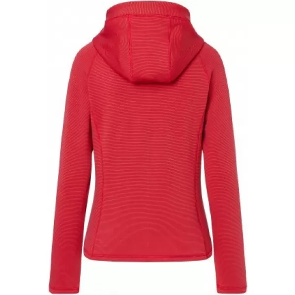  Dámská stretchfleece mikina JAMES NICHOLSON JN785 RED/CARBON 