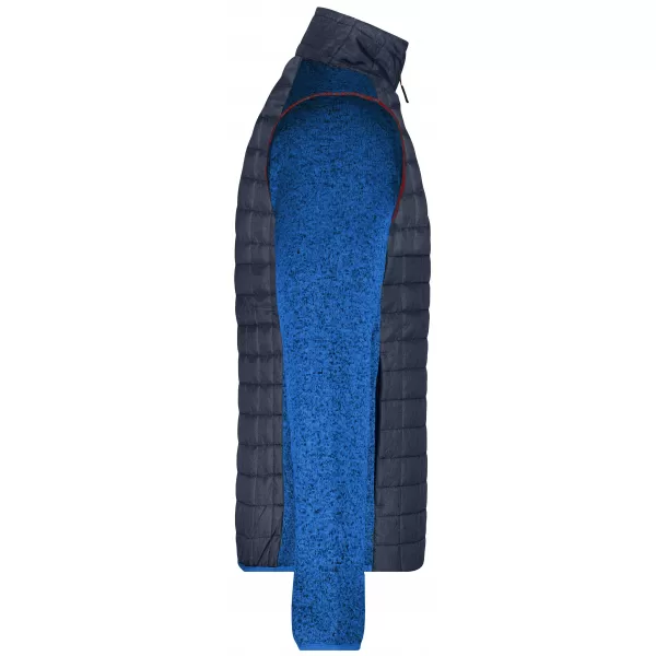  Pánská mikina JAMES NICHOLSON JN742 ROYAL MELANGE/ANTHRACITE MELANGE 