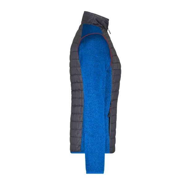  Dámská mikina JAMES NICHOLSON JN741 ROYAL MELANGE/ANTHRACITE MELANGE 
