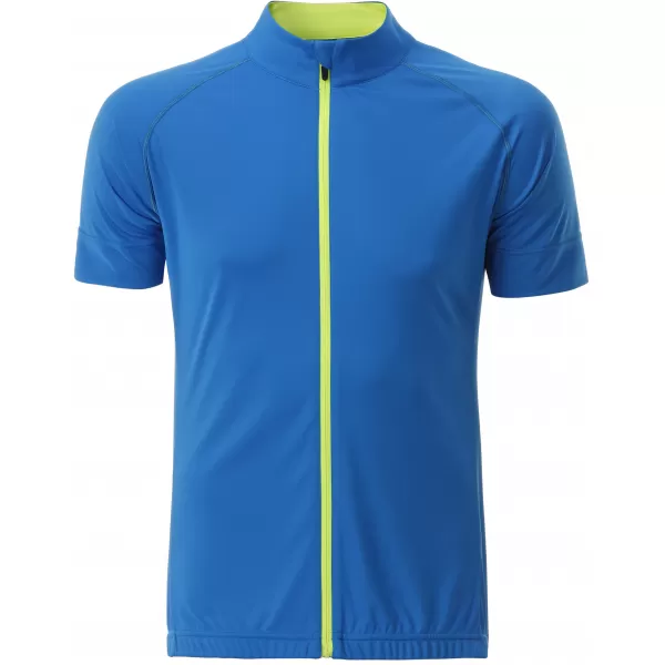 Pánský cyklo dres JAMES NICHOLSON JN516 BRIGHT BLUE/BRIGHT YELLOW 