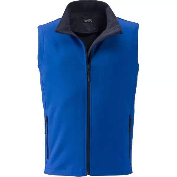  Pánská softshellová vesta JAMES NICHOLSON JN1128 NAUTIC BLUE/NAVY 
