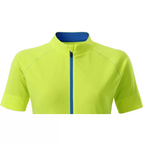  Dámský cyklo dres JAMES NICHOLSON JN515 BRIGHT YELLOW/BRIGHT BLUE 