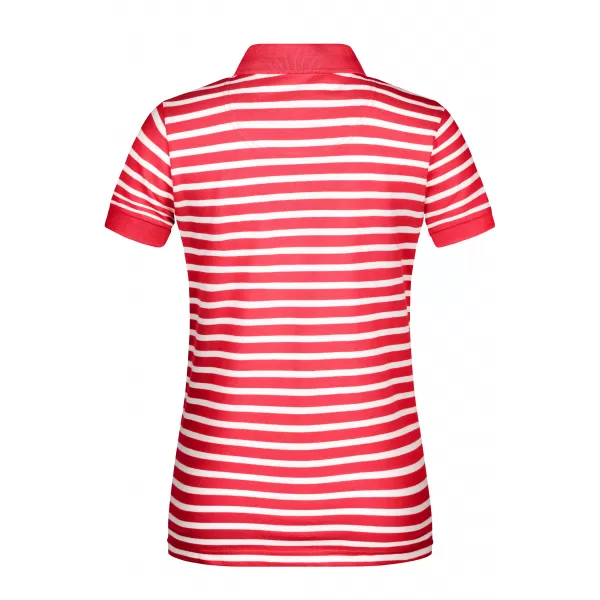  Dámské triko s límečkem JAMES NICHOLSON 8029 RED/WHITE 
