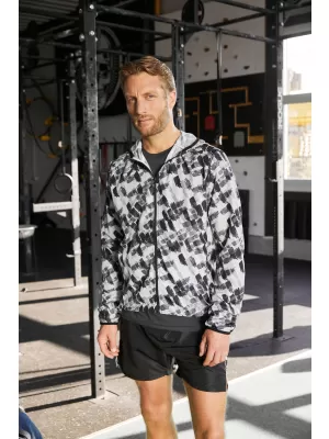 Pánská sportovní bunda JAMES NICHOLSON JN534 BLACK PRINTED