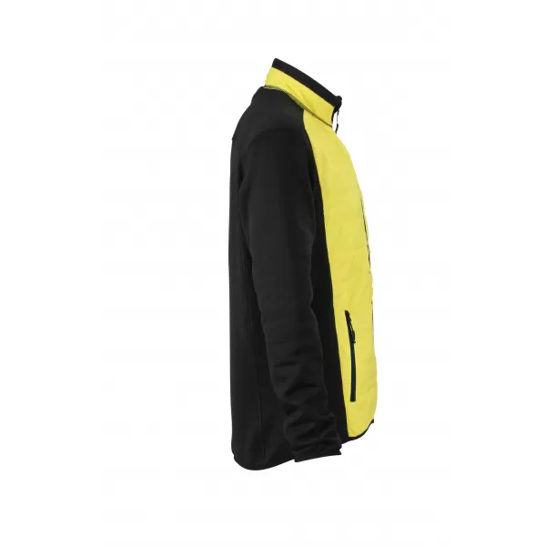  Pánská bunda JAMES NICHOLSON JN593 BLACK/YELLOW/BLACK 