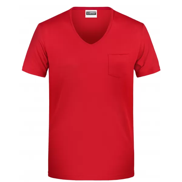  Pánské triko JAMES NICHOLSON 8004 RED 