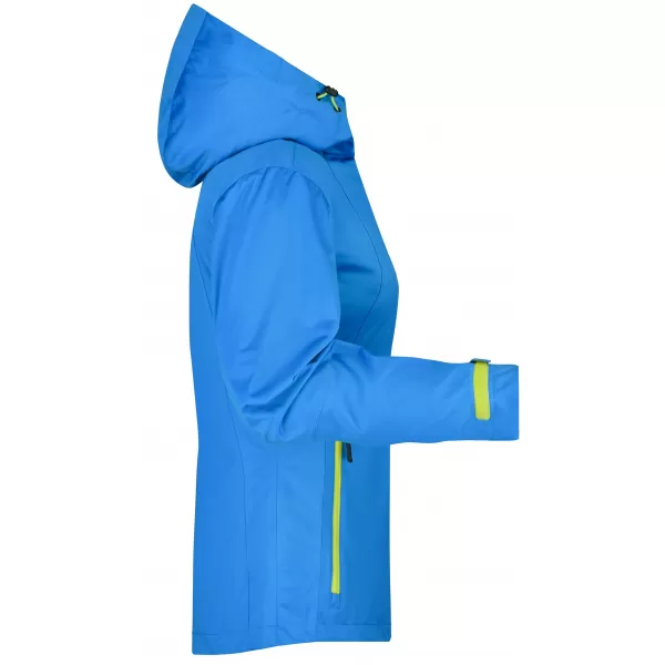  Dámská softshellová bunda JAMES NICHOLSON JN1097 AQUA/ACID YELLOW 