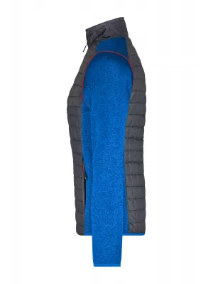Dámská mikina JAMES NICHOLSON JN741 ROYAL MELANGE/ANTHRACITE MELANGE