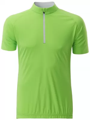 Pánský cyklo dres JAMES NICHOLSON JN514 BRIGHT GREEN/WHITE