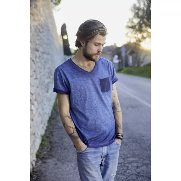  Pánské triko JAMES NICHOLSON 8016 DENIM 