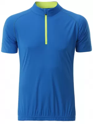 Pánský cyklo dres JAMES NICHOLSON JN514 BRIGHT BLUE/BRIGHT YELLOW