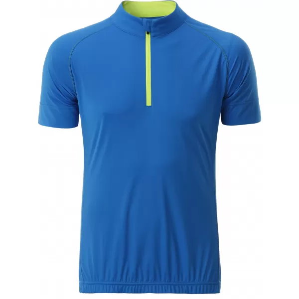  Pánský cyklo dres JAMES NICHOLSON JN514 BRIGHT BLUE/BRIGHT YELLOW 