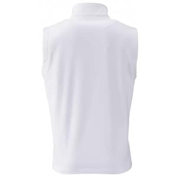  Pánská softshellová vesta JAMES NICHOLSON JN1128 WHITE/WHITE 