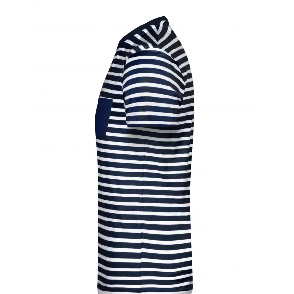  Pánské triko JAMES NICHOLSON 8028 NAVY/WHITE 