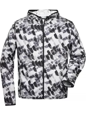 Pánská sportovní bunda JAMES NICHOLSON JN534 BLACK PRINTED
