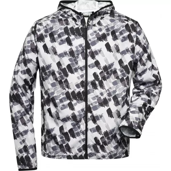 Pánská sportovní bunda JAMES NICHOLSON JN534 BLACK PRINTED 