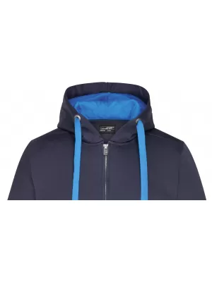 Dámská mikina JAMES NICHOLSON JN594 NAVY/COBALT