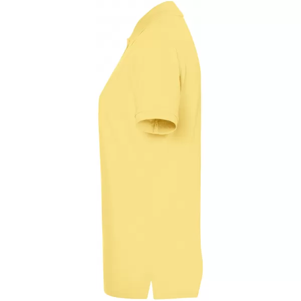  Dámské triko s límečkem premium JAMES NICHOLSON JN071 LIGHT YELLOW 