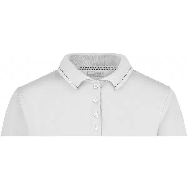  Dámské triko s límečkem premium JAMES NICHOLSON JN568 WHITE/BLACK 