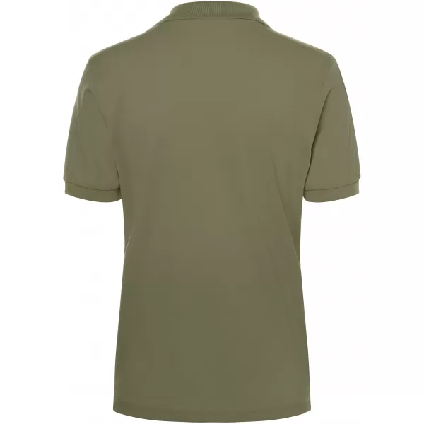  Dámské triko s límečkem premium JAMES NICHOLSON JN071 OLIVE 
