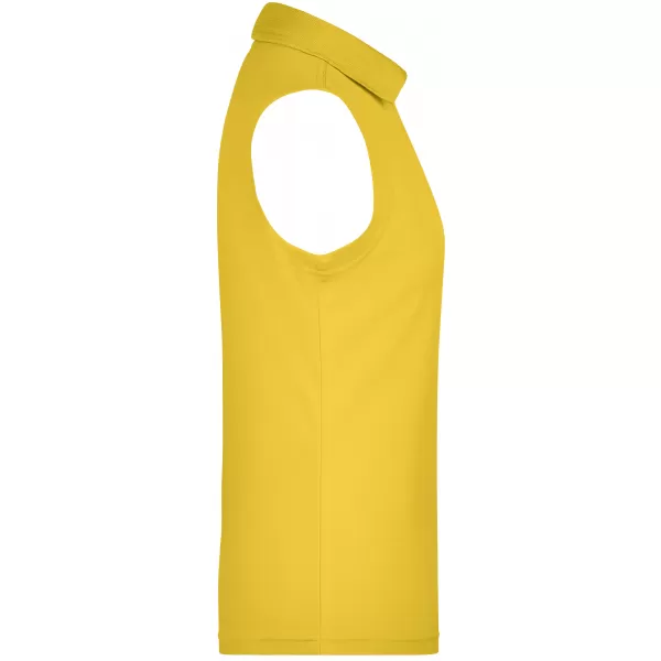  Dámské triko s límečkem bez rukávů funkční premium JAMES NICHOLSON JN575 SUN YELLOW 