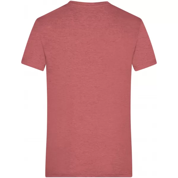  Pánské triko JAMES NICHOLSON JN974 RED MELANGE 