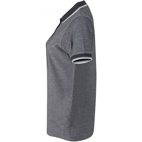  Dámské triko s límečkem trendy JAMES NICHOLSON JN703 BLACK/WHITE 