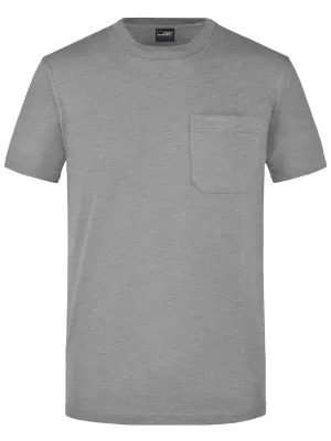 Pánské triko JAMES NICHOLSON JN920 GREY HEATHER