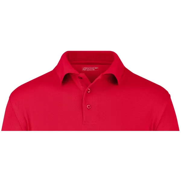  Pánské triko s límečkem funkční cooldry JAMES NICHOLSON JN024 RED 