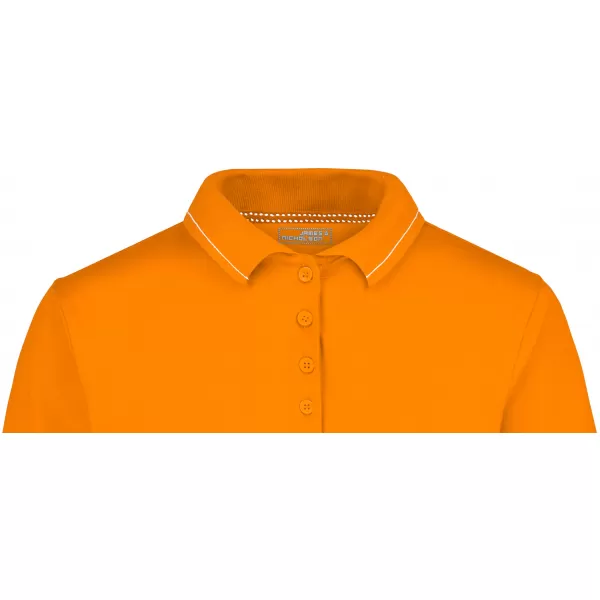  Dámské triko s límečkem premium JAMES NICHOLSON JN568 ORANGE/WHITE 