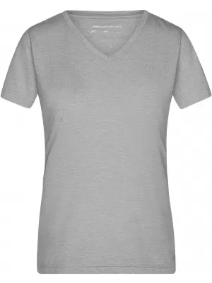 Dámské triko JAMES NICHOLSON JN973 GREY HEATHER