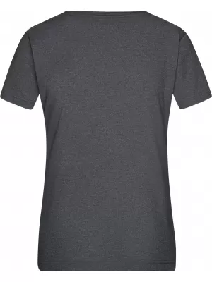 Dámské triko JAMES NICHOLSON JN973 BLACK MELANGE